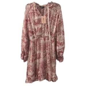 Missguided Red Patterned Dress